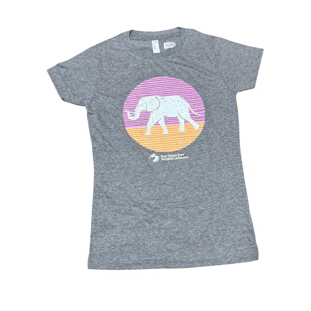 San Diego Zoo Wildlife Alliance Girls XL Graphic T-Shirt‎ Elephant & Gift Bag